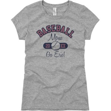 Baseball Mom Tee Junior Fit Basic Bella Favorite Tee