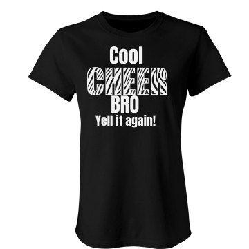 Cool Cheer Bro Junior Fit Bella Sheer Longer Length Rib Tee