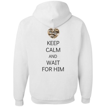 Wait For Him Grey Junior Fit Bella Fleece Raglan Zip Hoodie