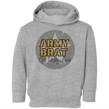 Army Brat Hoodie Toddler Rabbit Skins Hooded Sweatshirt