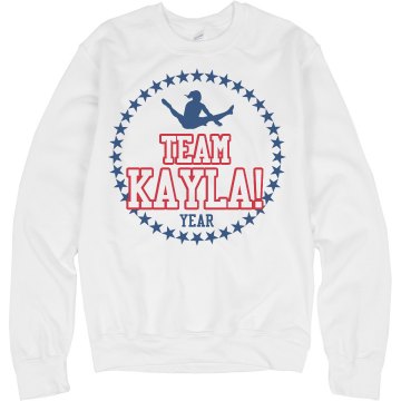 Team Gymnastics Junior Fit Bella 1x1 Rib V-Neck Tee