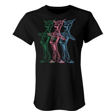 The Wizard of Warhol Junior Fit American Apparel Fine Jersey Tee