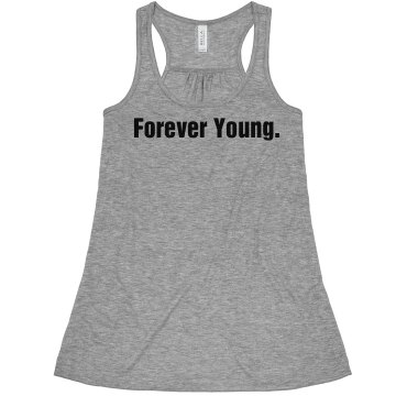 Forever Young Tank Misses Bella Flowy Boxy Lightweight Crop Tank