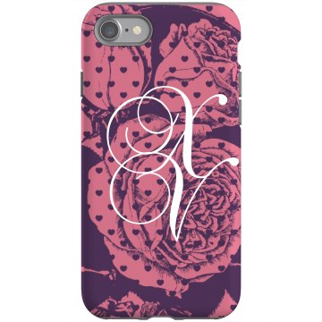 Quinceanera Roses Rubber iPhone 4 & 4S Case Black