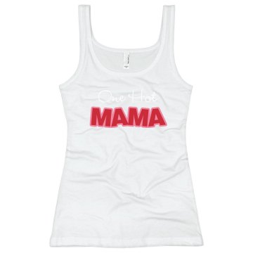 Hot Mama Tank Junior Fit Bella Sheer Longer Length Rib Tank Top