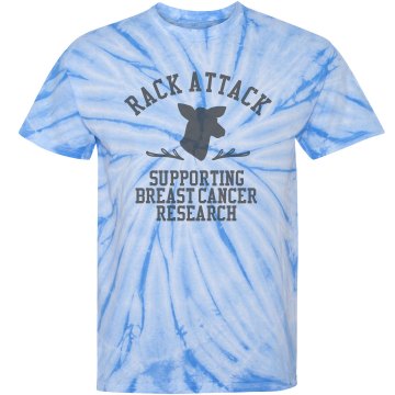 Breast Cancer Rack Attack Unisex Basic Gildan Heavy Cotton Crew Neck Tee