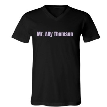 Mr. Ally Thompson Unisex Canvas V-Neck Jersey Tee
