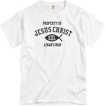 Property of Jesus XXL Unisex Basic Gildan Heavy Cotton Crew Neck Tee