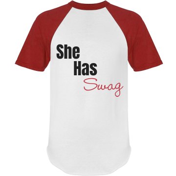 She Has Swag Unisex Anvil Ringer Tee