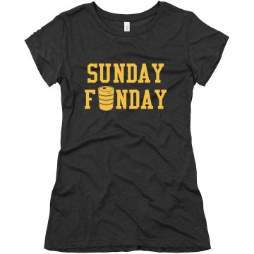 Sunday Funday Junior Fit Bella Triblend Tee