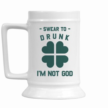 Swear To Drunk 16oz Ceramic Stein