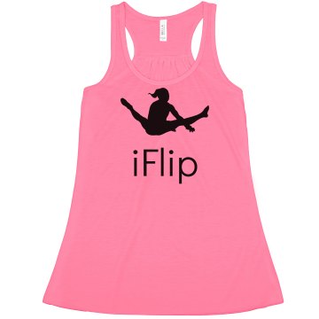 iFlip Cropped Tank Misses American Apparel Neon Oversized Crop Tank