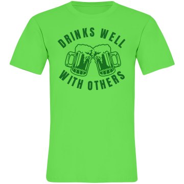 St. Patrick's Day Neon Unisex American Apparel Neon Crew Neck Tee