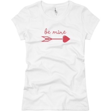 Be Mine  Junior Fit Bella Sheer Longer Length Rib V-Neck Tee 