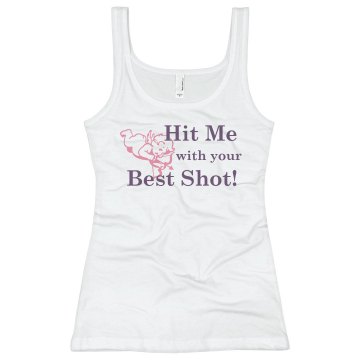 Hit Me With Your Best Junior Fit Basic Bella 2x1 Rib Tank Top