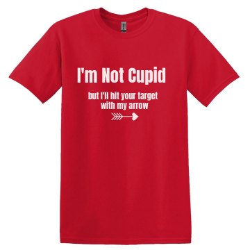 Not Cupid Unisex Gildan Heavy Cotton Crew Neck Tee