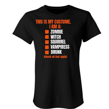 Halloween Checklist Black Junior Fit Bella Sheer Longer Length Rib Tee
