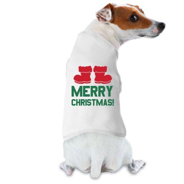 Doggie Claus Dog Tee Doggie Skins Dog Hoodie Tee