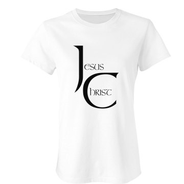 Jesus Christ Junior Fit Bella Sheer Longer Length Rib Tee