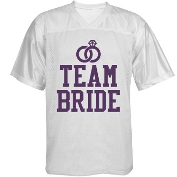 Team Bride Unisex Augusta Replica Football Jersey
