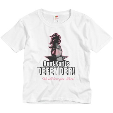 Defender Against Cancer Youth Basic Gildan Ultra Cotton Crew Neck Tee