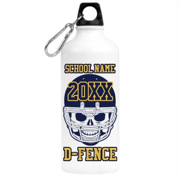 School Football Bottle Aluminum Water Bottle