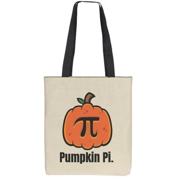 Pumpkin Pi Bag Liberty Bags Cotton Canvas Tote