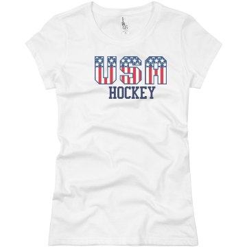 USA Hockey Junior Fit Basic Bella Favorite Tee