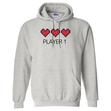 Player 1 Unisex Hanes Ultimate Cotton Heavyweight Hoodie