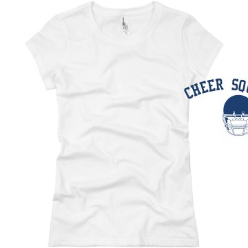 Football Cheer w/ Back Junior Fit Basic Bella Favorite Tee