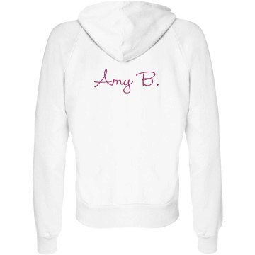 Cheer Squad w/ Back Junior Fit Bella Fleece Raglan Zip Hoodie