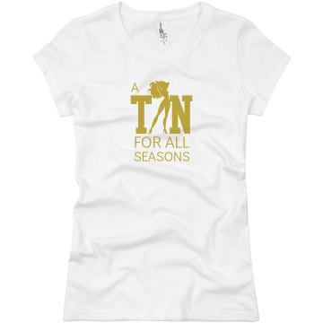 A Tan For All Seasons Junior Fit Basic Bella Favorite Tee