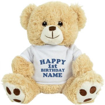 1st Birthday Tiger Plush Tiger