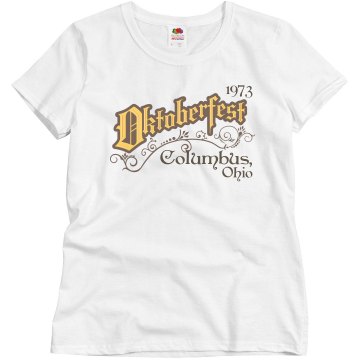 Oktoberfest Celebration Misses Relaxed Fit Basic Gildan Ultra Cotton Tee