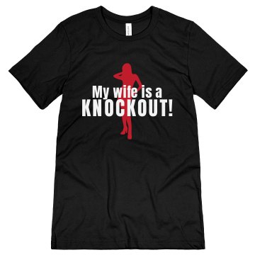 Wife Is A Knockout Unisex Canvas Jersey Tee