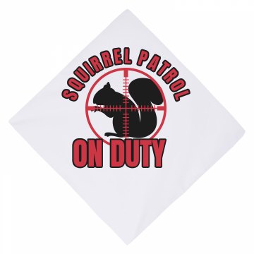 Squirrel Patrol Bandana Dog Bandana