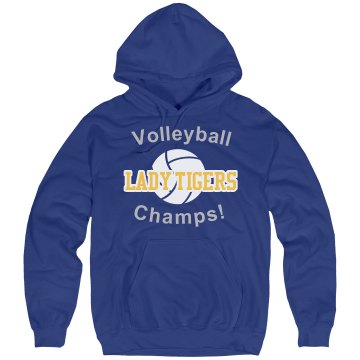 Volleyball Champs Hoodie Unisex Hanes Ultimate Cotton Heavyweight Hoodie