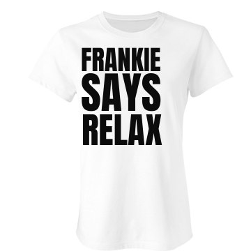 Frankie Says Relax w/Back Junior Fit Bella Sheer Longer Length Rib Tee