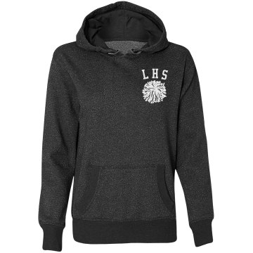 Flyer Sweatshirt Junior Fit Bella Long Sleeve 1/2 Zip Hooded Pullover Tee