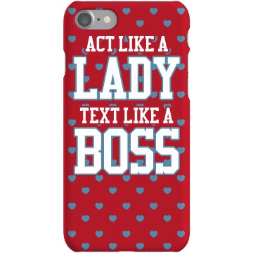 Text Like A Boss Rubber iPhone 4 & 4S Case White