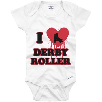 I Love Roller Derby Infant Gerber Onesies