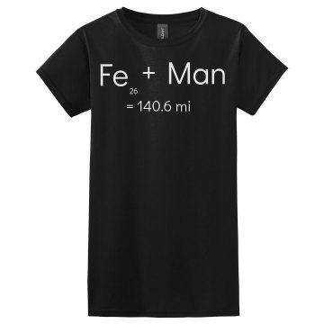 Iron + Man Misses Relaxed Fit Gildan Heavy Cotton Tee
