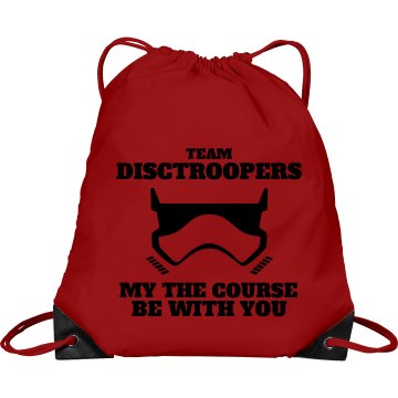 Disc Golf Bag Port & Company Drawstring Cinch Bag