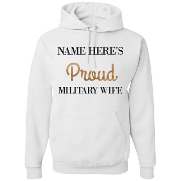 Marine Wife Hoodie Unisex Gildan Heavy Blend Hoodie