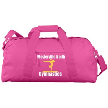 Westerville Gymnastics Port & Company Large Square Duffel Bag