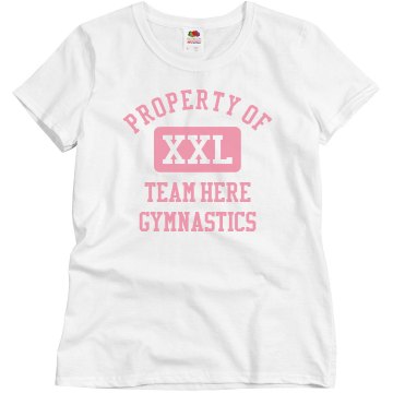 Property Of Gymnastics Misses Relaxed Fit Basic Gildan Ultra Cotton Tee