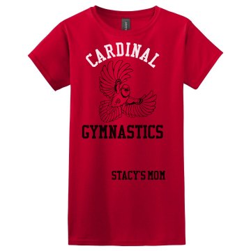 Cardinal Gymnastics Misses Relaxed Fit Gildan Ultra Cotton Tee