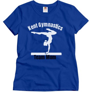 Kent Gymnastics Team Mom Misses Relaxed Fit Gildan Ultra Cotton Tee