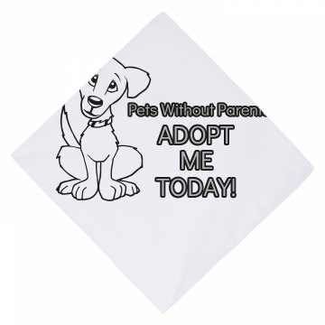 Adopt Today Dog Bandana