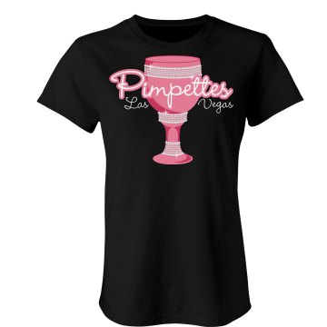 Pimpettes Bachelorette Junior Fit Bella Sheer Longer Length Rib Tee
